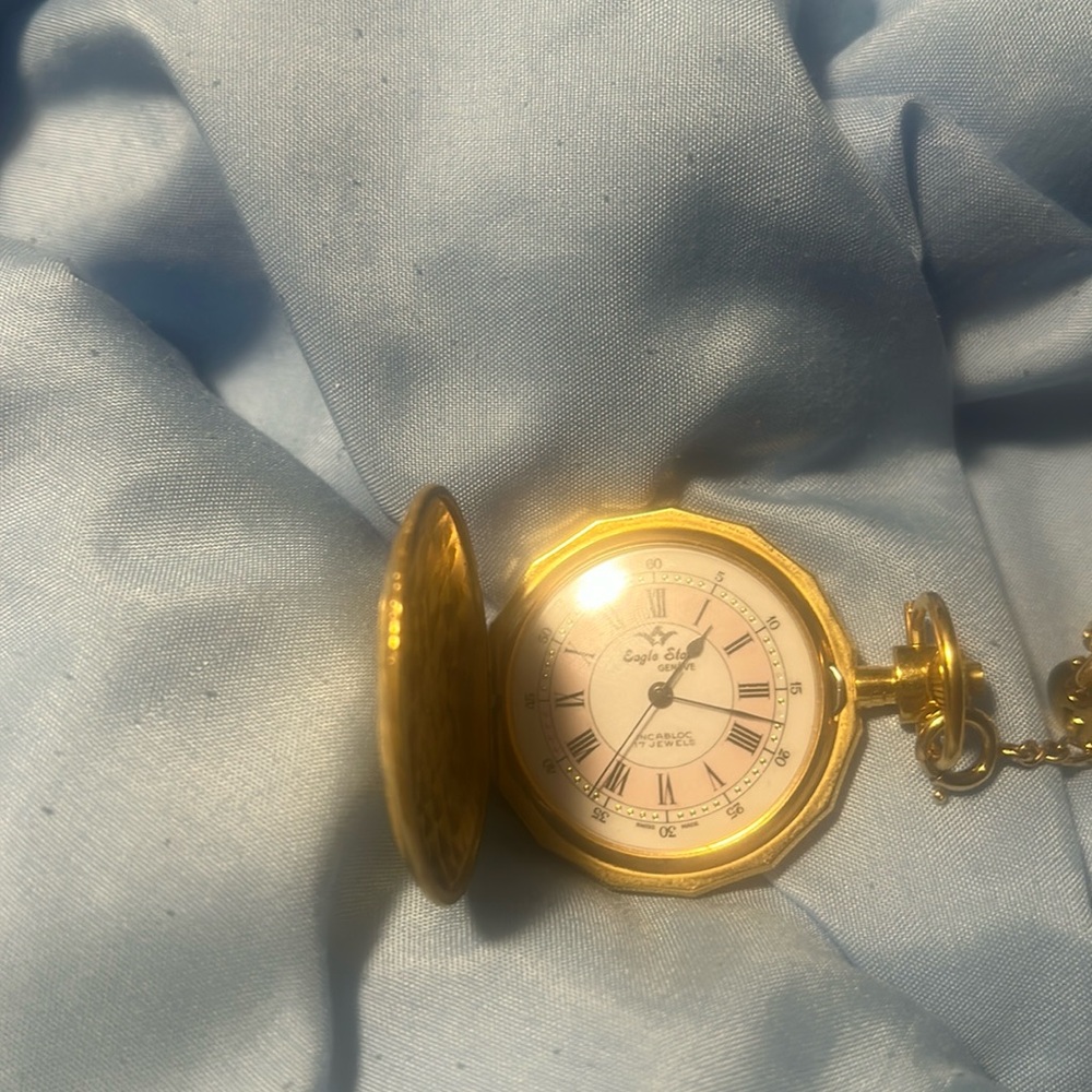Gold time watch
